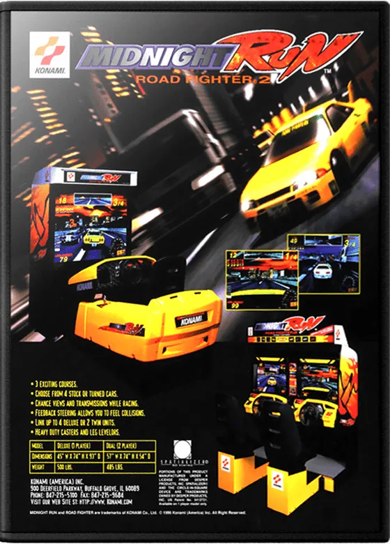 Midnight Run: Road Fighter 2 box art