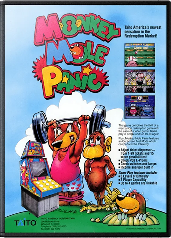 Monkey Mole Panic box art