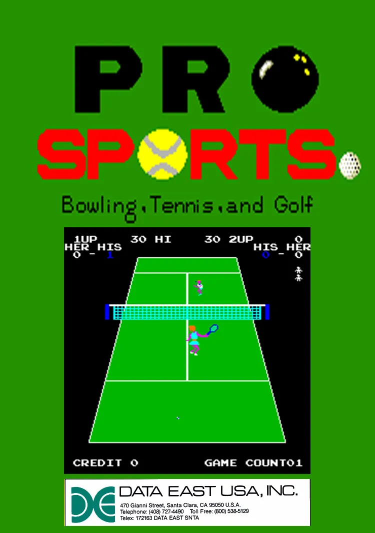 Pro Sports: Bowling, Tennis, and Golf box art