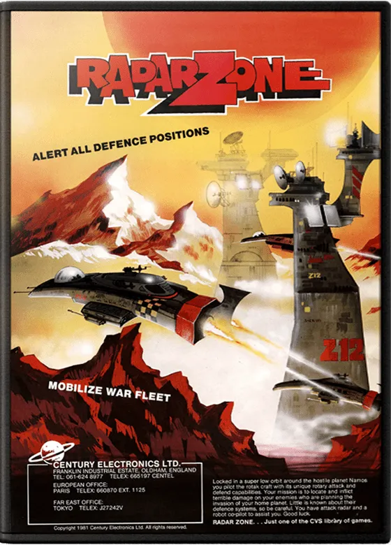 Radar Zone box art