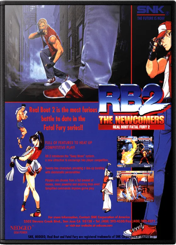 Real Bout Fatal Fury 2: The Newcomers / Real Bout Garou Densetsu 2: The Newcomers cover art for Arcade