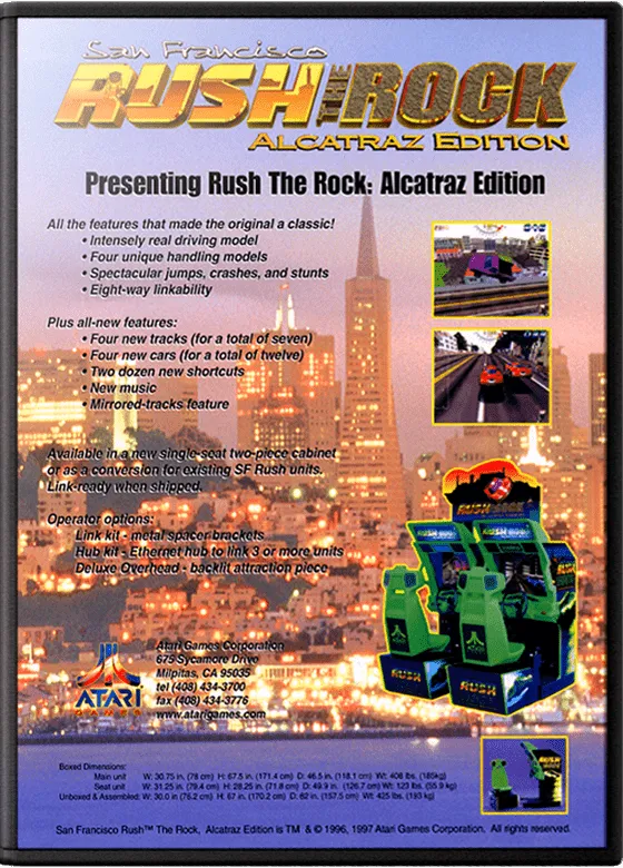 San Francisco Rush: The Rock box art