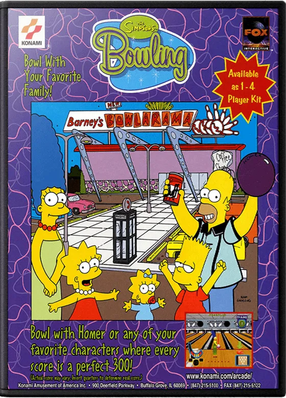The Simpsons Bowling box art