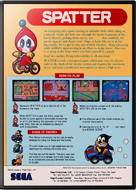 Spatter box art