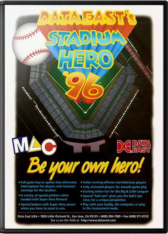 Stadium Hero '96 box art
