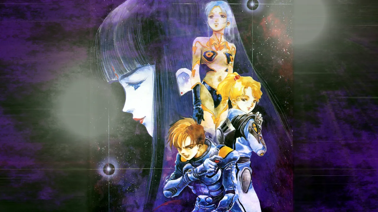 Backdrop artwork for Super Spacefortress Macross II / Chou-Jikuu Yousai Macross II