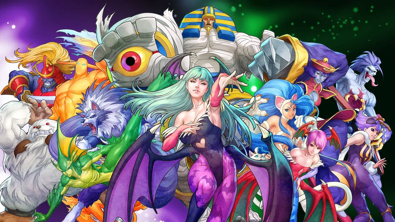 Backdrop artwork for Vampire Savior 2: The Lord of Vampire