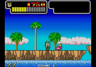 Backdrop artwork for Wonder Boy III: Monster Lair