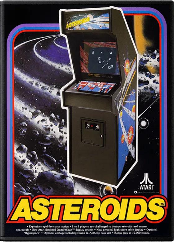 Asteroids box art