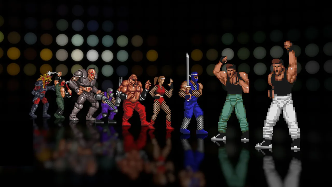 Backdrop artwork for Bad Dudes vs. Dragonninja