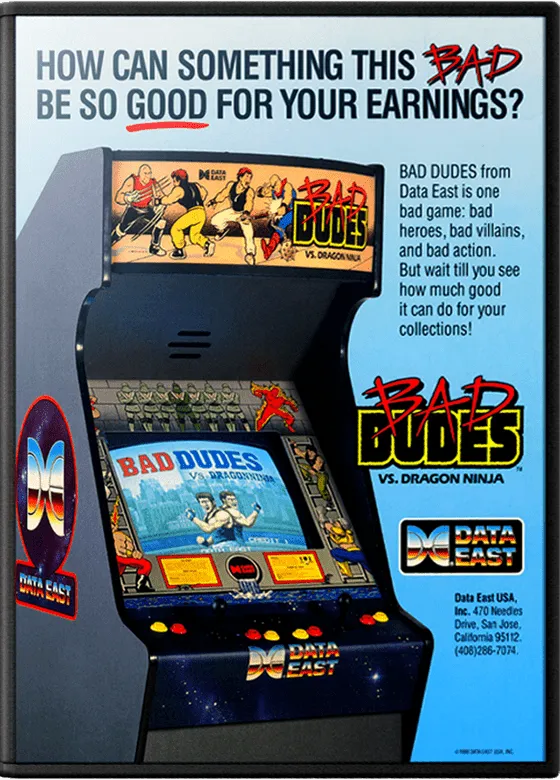 Bad Dudes vs. Dragonninja box art