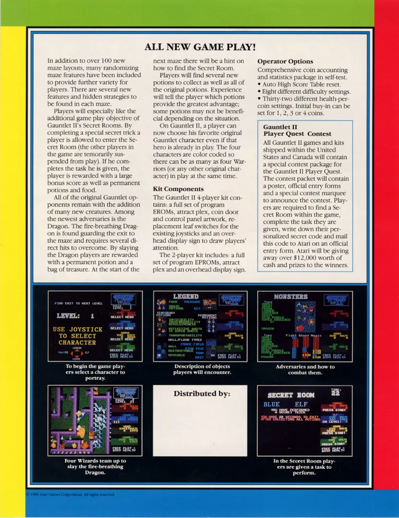 Gauntlet II box back