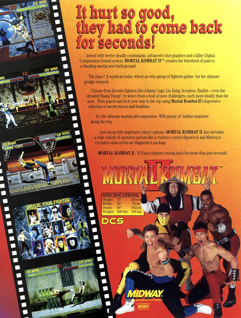 Mortal Kombat II box back