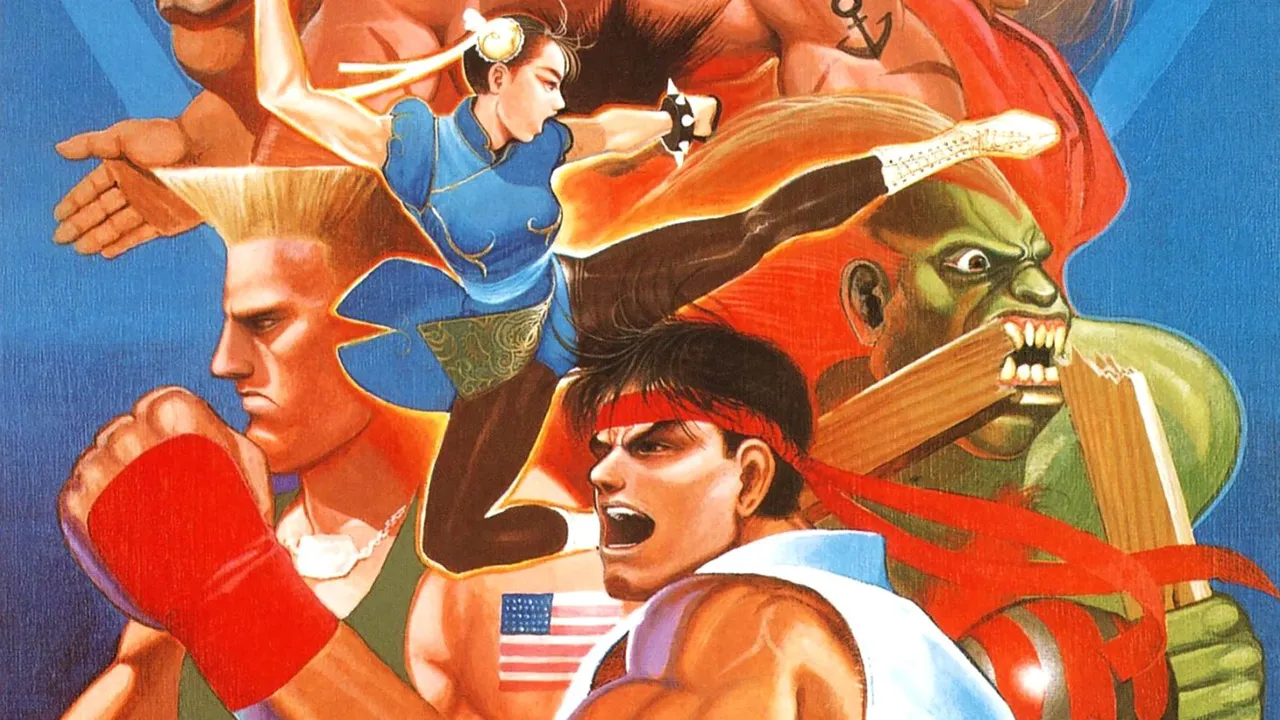 Backdrop artwork for Street Fighter II: The World Warrior