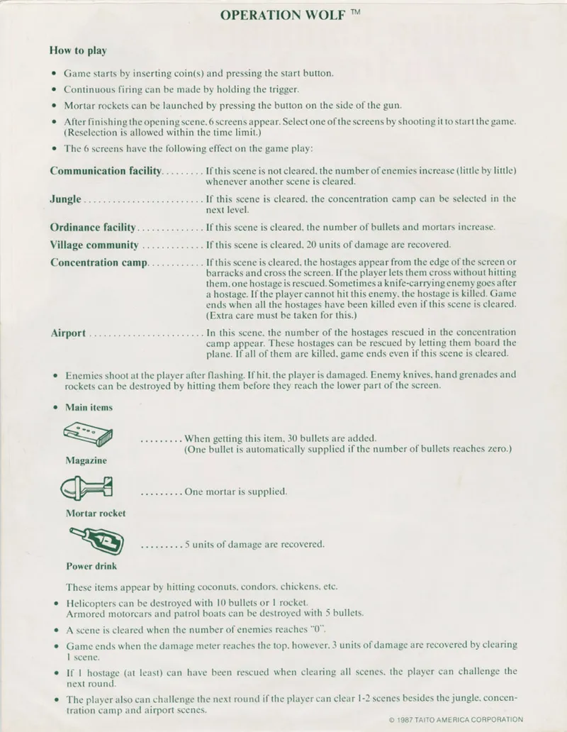 Operation Wolf box back