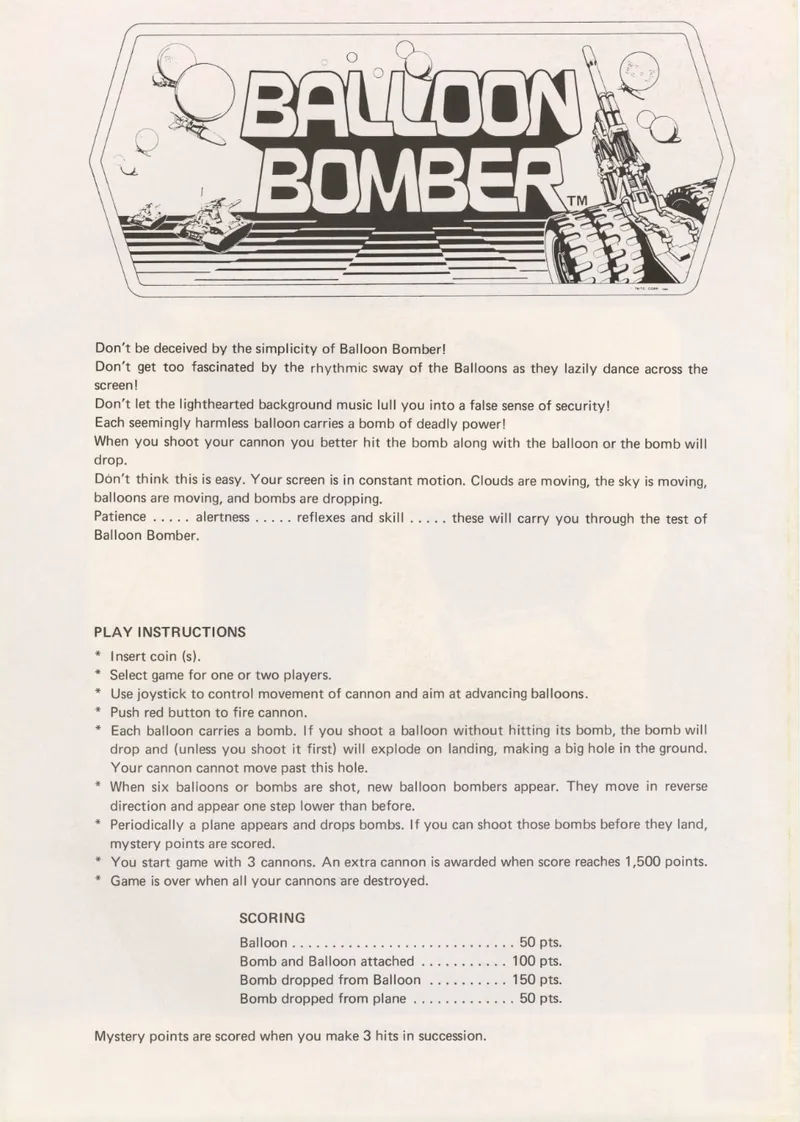 Balloon Bomber box back