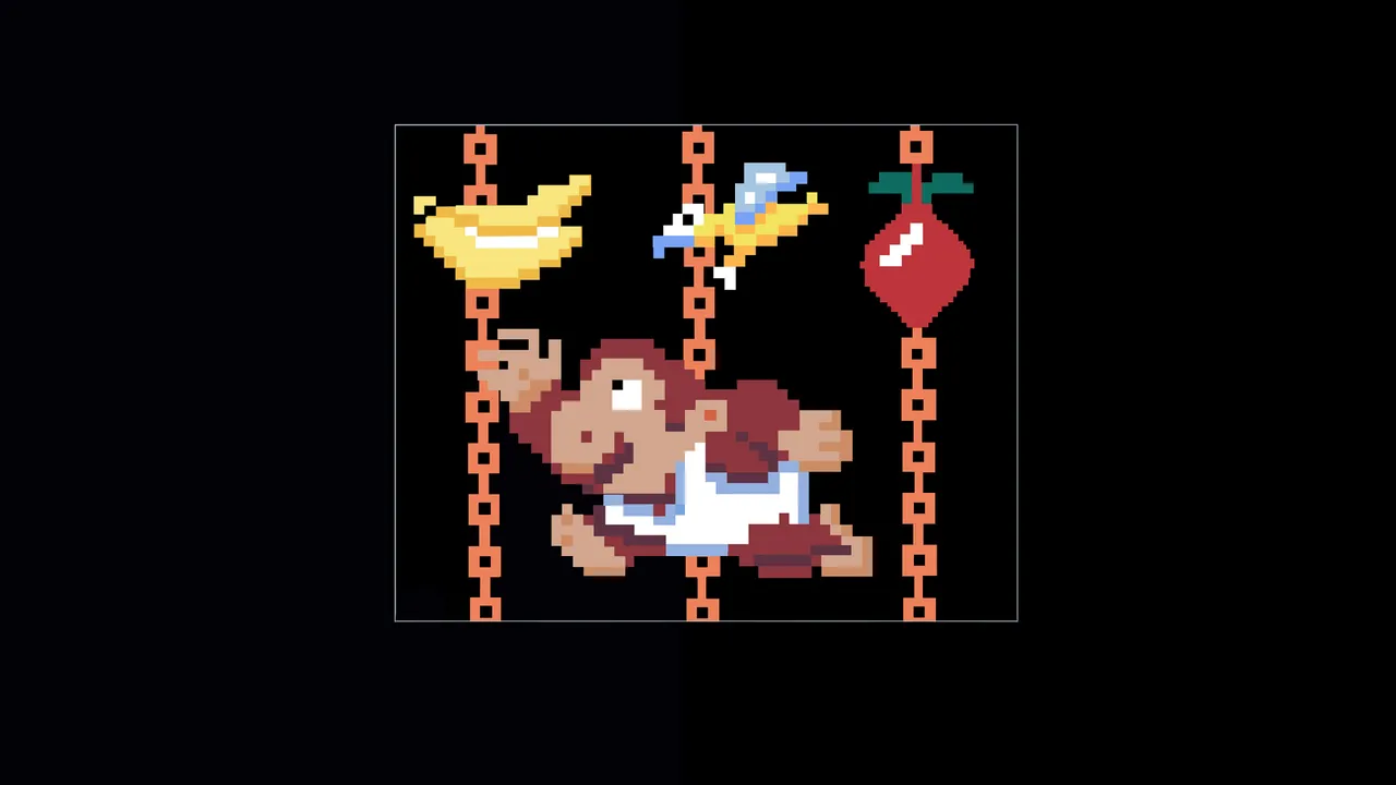 Backdrop artwork for Donkey Kong Junior