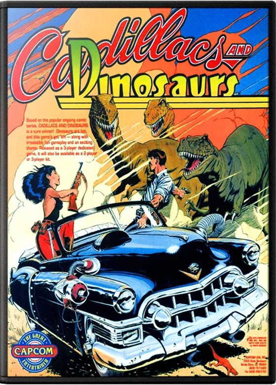Cadillacs and Dinosaurs box art