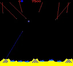 Backdrop artwork for Missile Command
