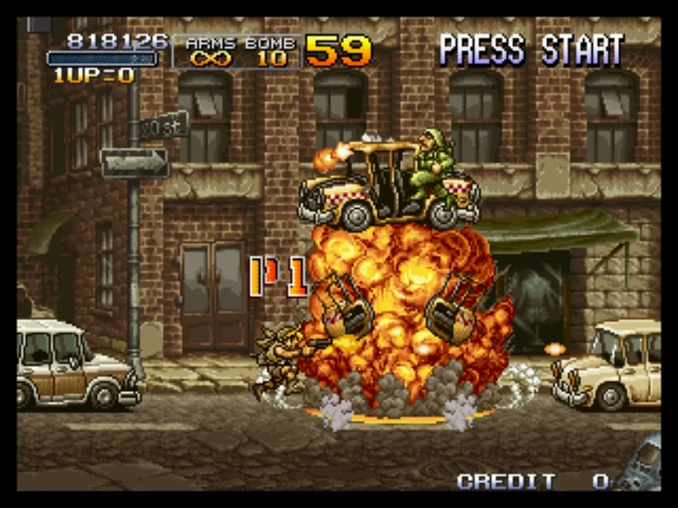 Backdrop artwork for Metal Slug 2: Super Vehicle-001/II