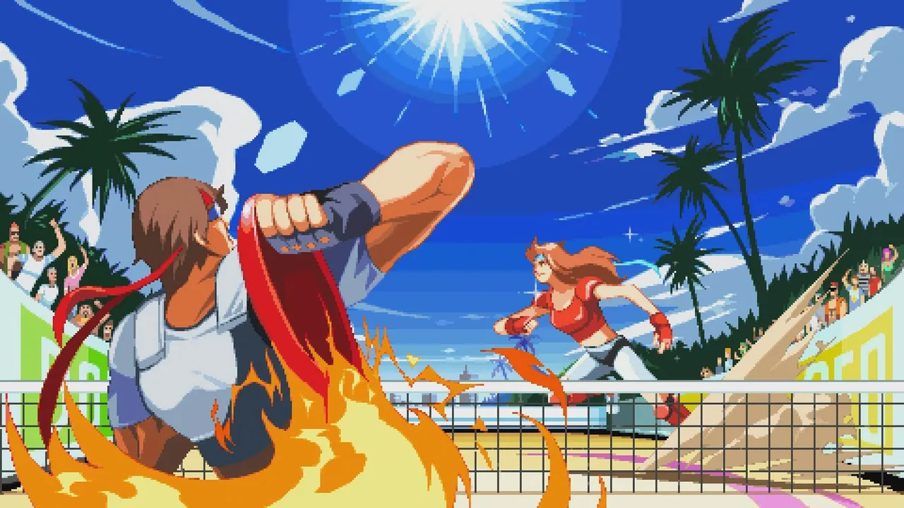 Backdrop artwork for Windjammers / Flying Power Disc