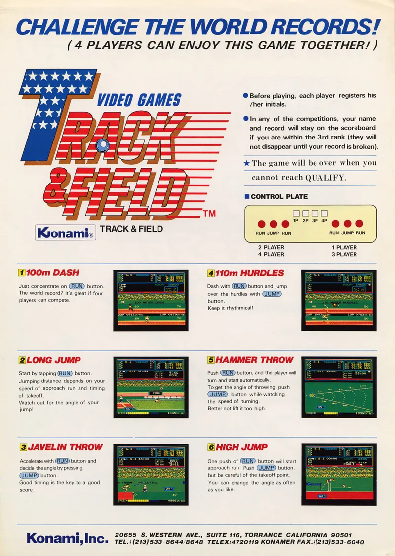 Track & Field box back