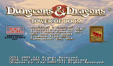 Dungeons & Dragons: Tower of Doom screenshot