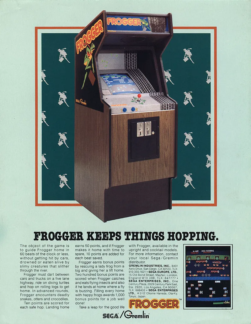 Frogger box back
