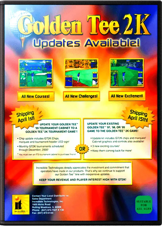 Golden Tee 2K box art