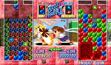 Backdrop artwork for Super Puzzle Fighter II Turbo