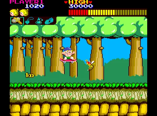 Backdrop artwork for Wonder Boy