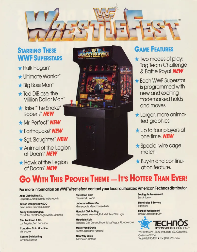 WWF WrestleFest box back
