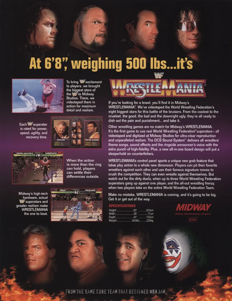 WWF: Wrestlemania box back