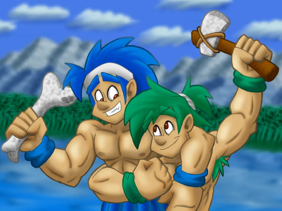 Backdrop artwork for Caveman Ninja
