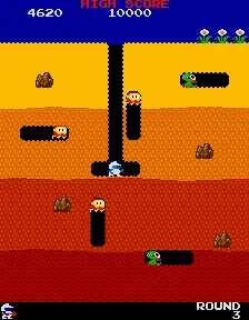 Backdrop artwork for Dig Dug