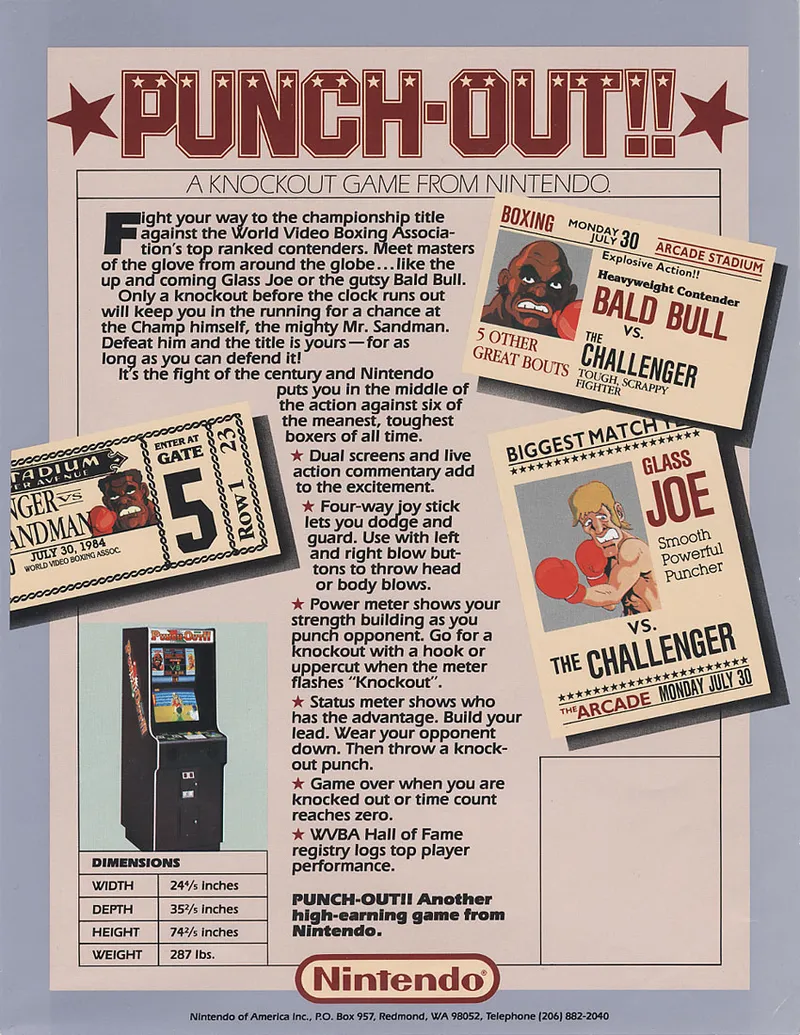 Punch-Out!! box back