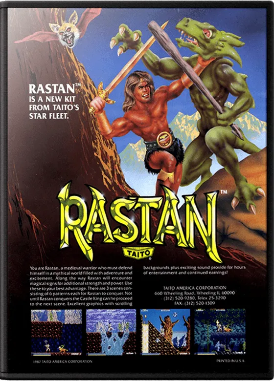 Rastan box art