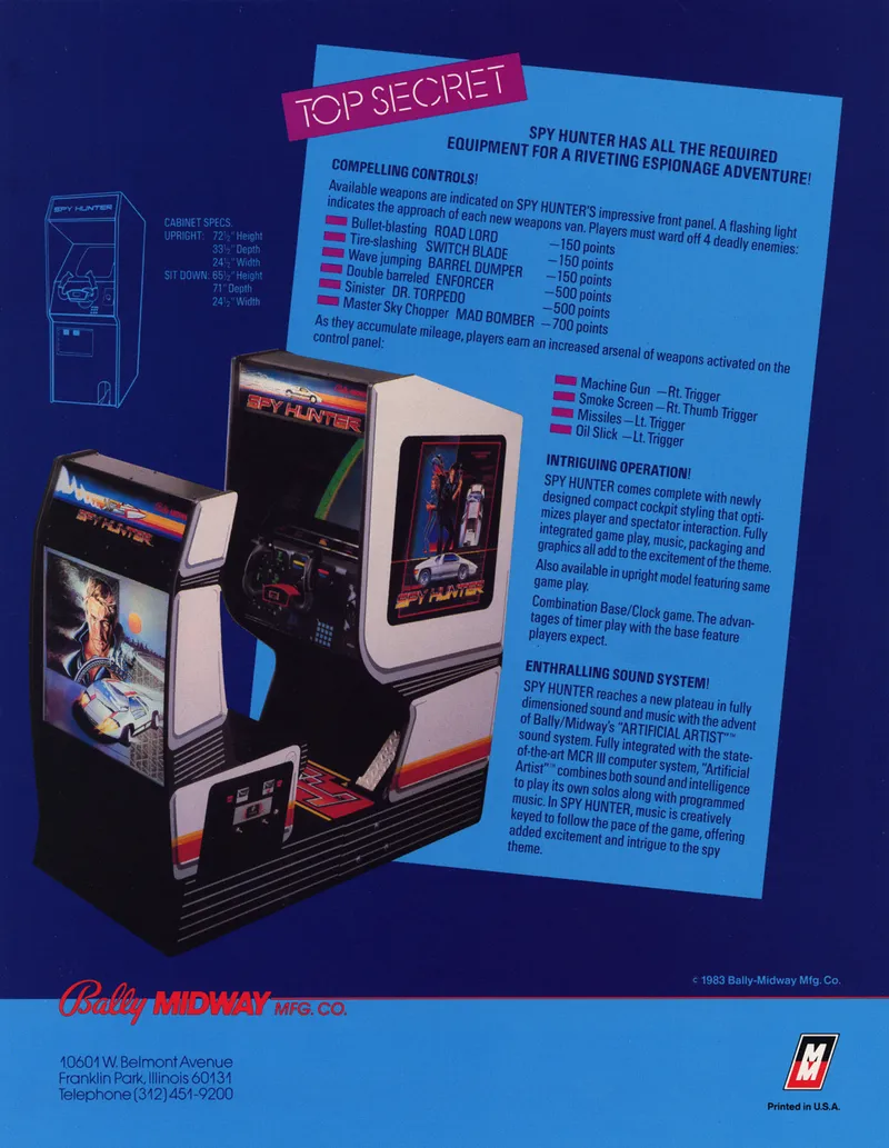 Spy Hunter box back
