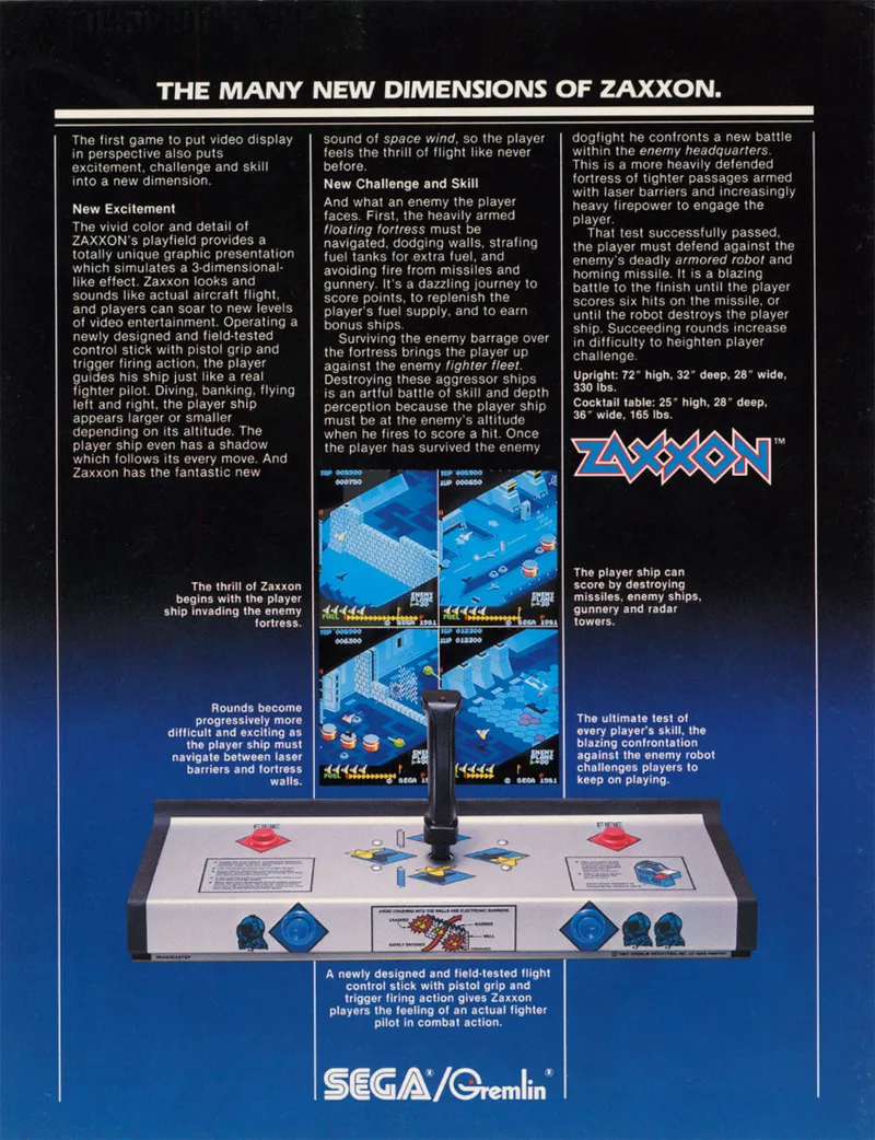Zaxxon box back