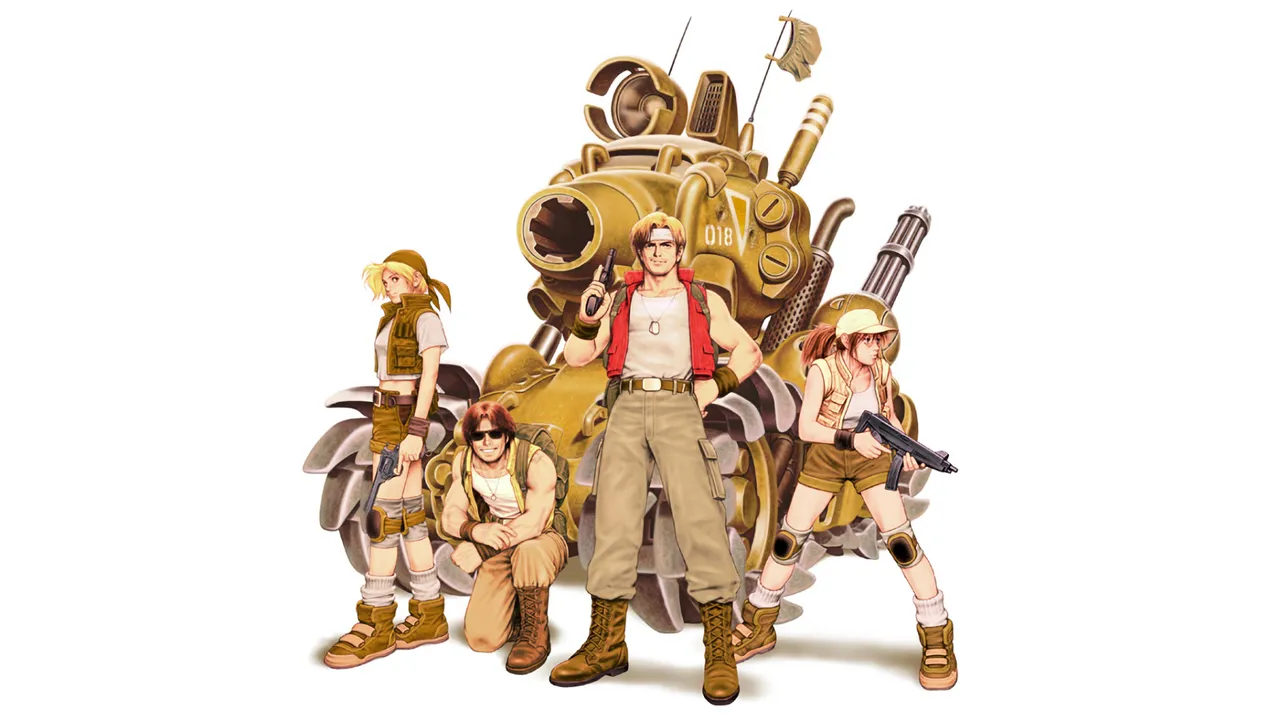 Backdrop artwork for Metal Slug X: Super Vehicle-001