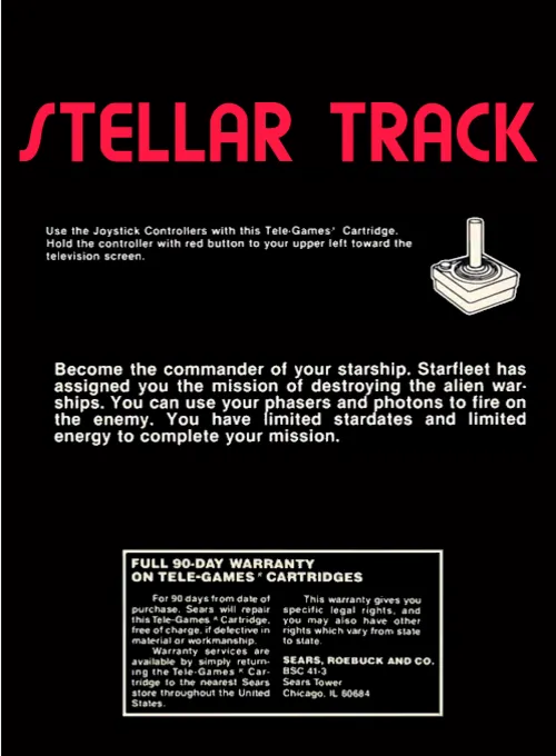 Stellar Track box back