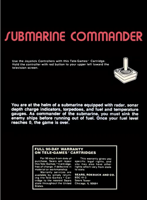 Submarine Commander box back