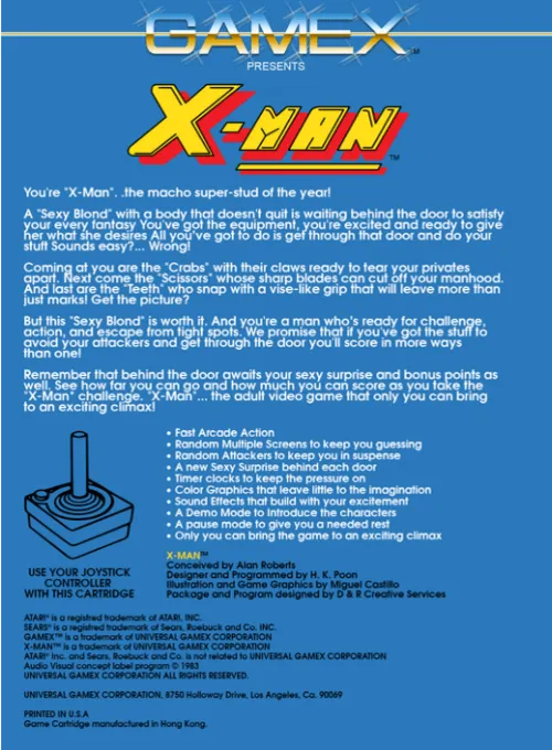 X-Man box back