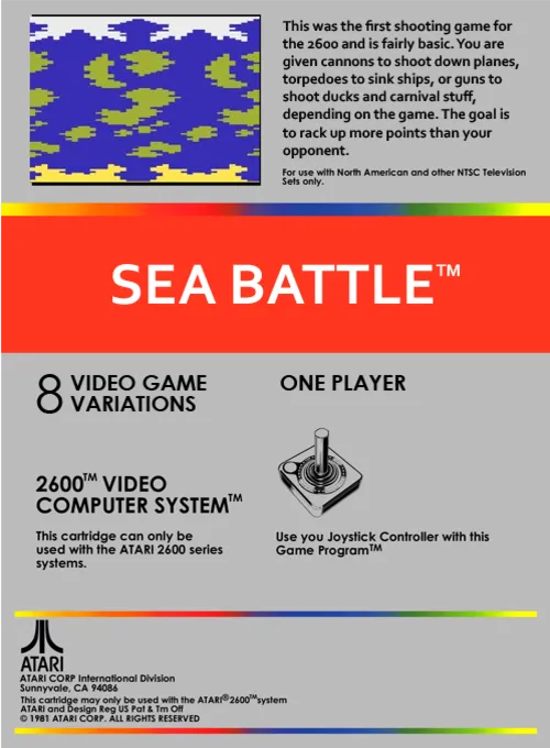 Sea Battle box back