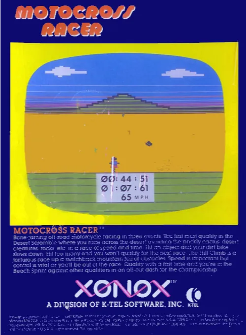 Motocross Racer box back