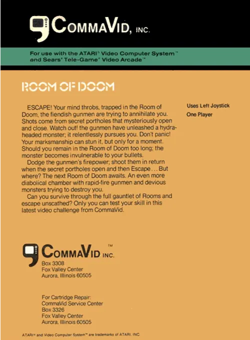 Room of Doom box back