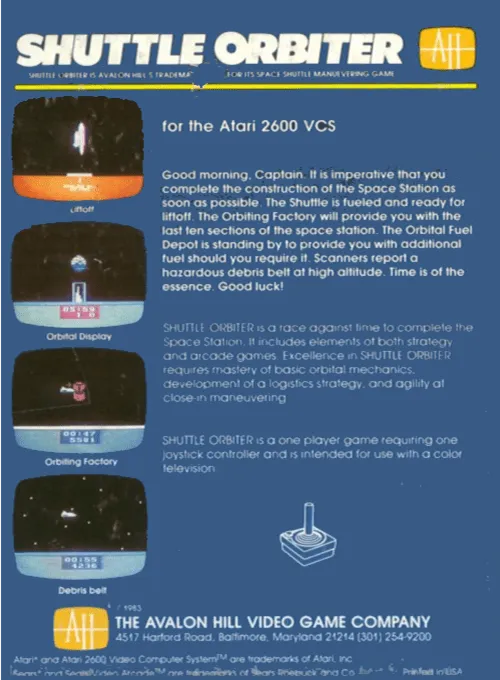 Shuttle Orbiter box back