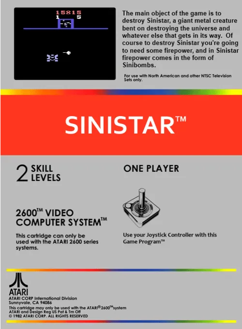 Sinistar box back