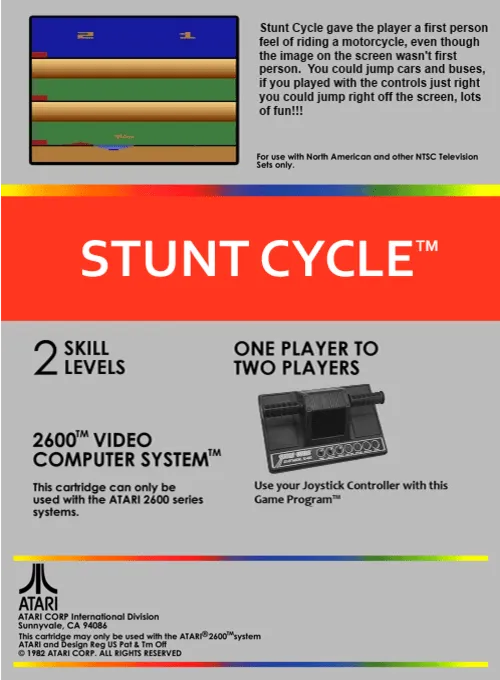 Stunt Cycle box back