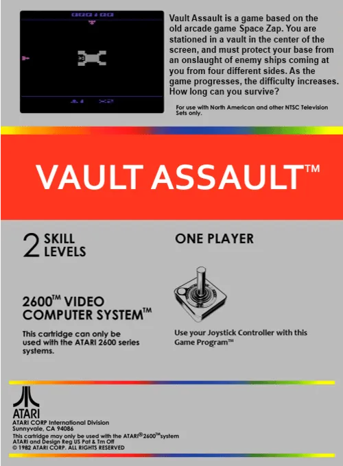 Vault Assault box back
